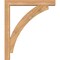 Ekena Millwork Thorton Block Smooth Bracket w/ Offset Brace, Western Red Cedar, 5 1/2"W x 34"D x 40"H BKT0604X34X40THR05SWR - alternate 3